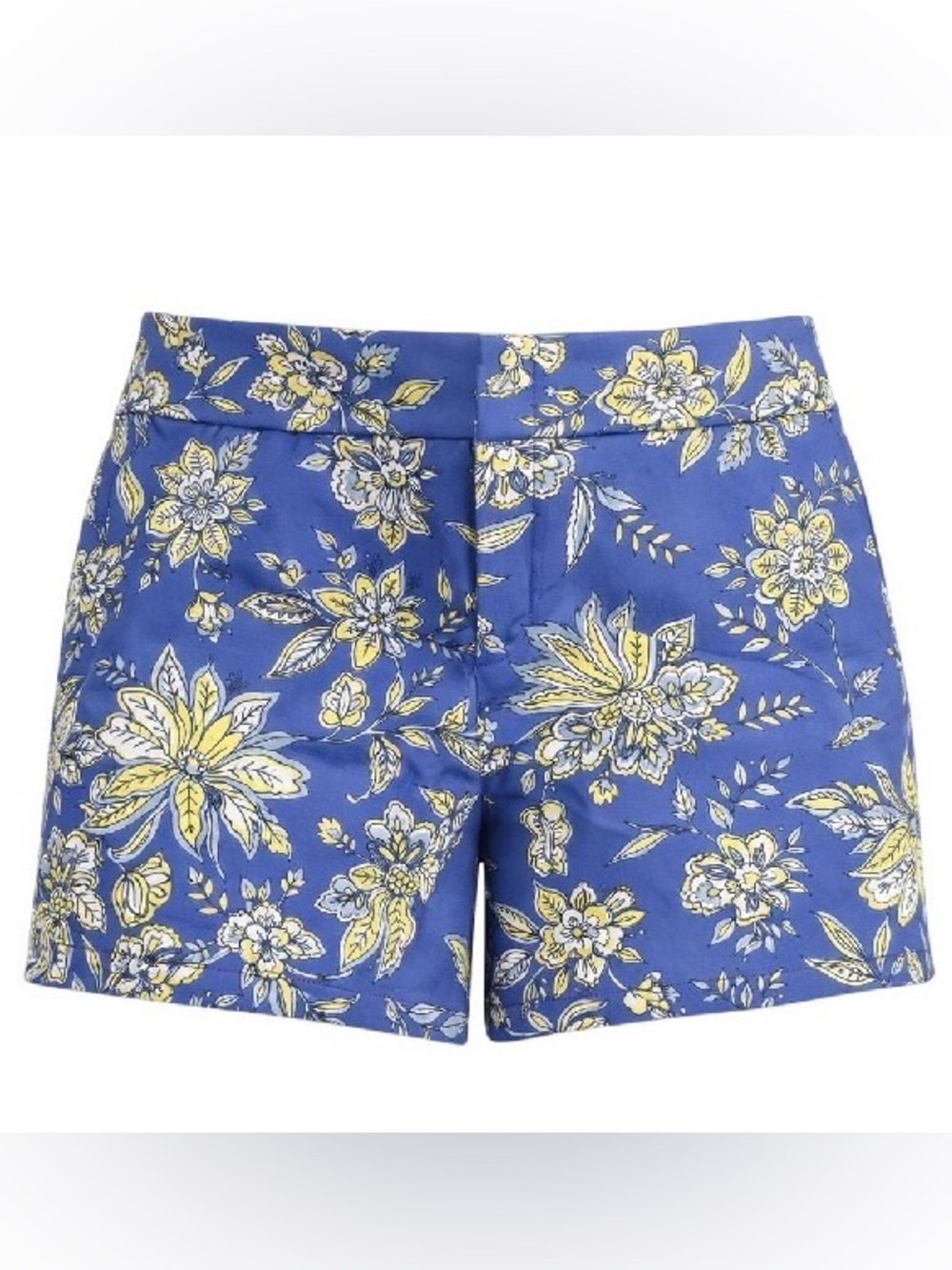 LOFT Blue Floral High-Waist Women's Shorts